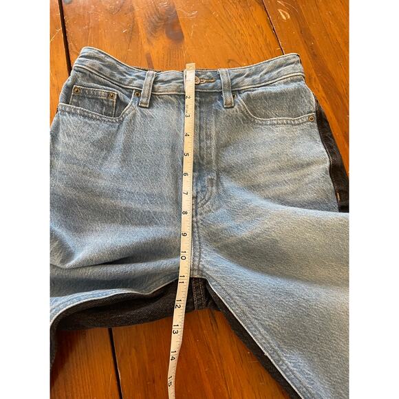 Pacsun Womens Jeans Size 24 All Cotton 90's Boyfriend Two Toned Denim Straight - Picture 9 of 10